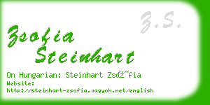 zsofia steinhart business card